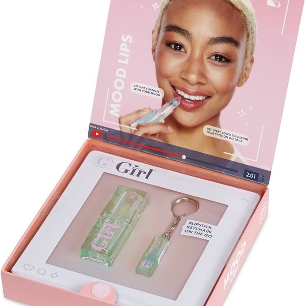 Who’s that Girl Mood Lips Color-Changing Lipstick with Keychain